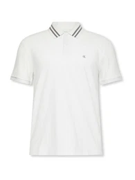 Poloshirt grau / wei