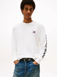 Tommy Jeans Shirt nachtblau/weiß