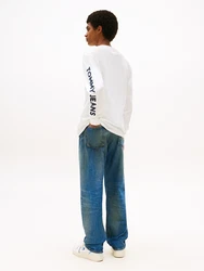 Tommy Jeans Shirt nachtblau/weiß