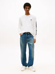 Tommy Jeans Shirt nachtblau/weiß
