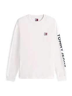 Tommy Jeans Shirt nachtblau/weiß