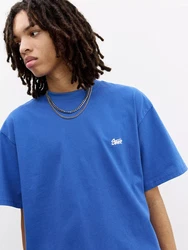 Pull&Bear T-Shirt 'STWD' blau/weiß