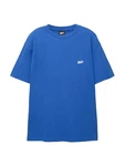 Pull&Bear T-Shirt 'STWD' blau/weiß