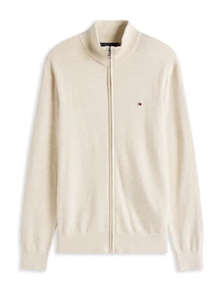 TOMMY HILFIGER Strickjacke Essential cappuccino