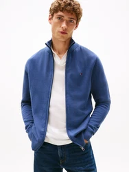 TOMMY HILFIGER Strickjacke Essential blau