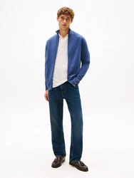TOMMY HILFIGER Strickjacke Essential blau