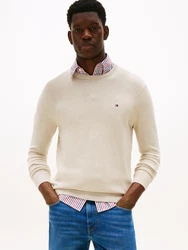 Tommy Hilfiger Pullover Essential Crew Neck hellbraun