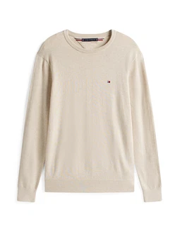Tommy Hilfiger Pullover Essential Crew Neck hellbraun