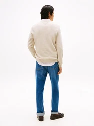 TOMMY HILFIGER Pullover 'ESSENTIAL' STEUERKREUZ cappuccino