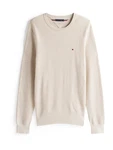 TOMMY HILFIGER Pullover 'ESSENTIAL' STEUERKREUZ cappuccino