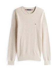 TOMMY HILFIGER Pullover 'ESSENTIAL' STEUERKREUZ cappuccino