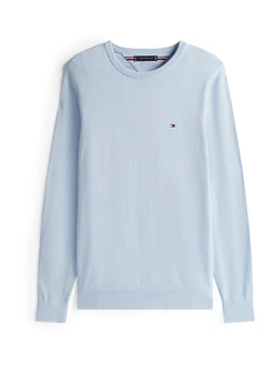 Tommy Hilfiger Pullover Essential Crew Neck navy / hellblau / rot / weiß