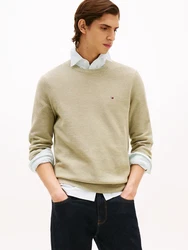 TOMMY HILFIGER Pullover 'ESSENTIAL' STEUERKREUZ pastellgrün