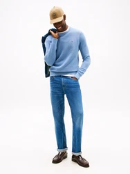 TOMMY HILFIGER Pullover 'ESSENTIAL' STEUERKREUZ hellblau