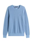 TOMMY HILFIGER Pullover 'ESSENTIAL' STEUERKREUZ hellblau