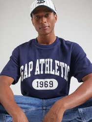 GAP T-Shirt navy / weiß