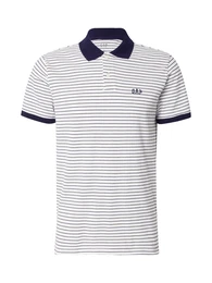 Poloshirt navy / wei
