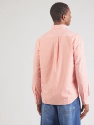 Gant Langarmhemd REG POPLIN STRIPE SHIRT hellorange/weiß