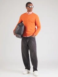 Gant Strickpullover Classic C-Neck dunkelorange