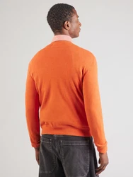 Gant Strickpullover Classic C-Neck dunkelorange