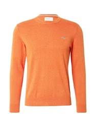 Gant Strickpullover Classic C-Neck dunkelorange