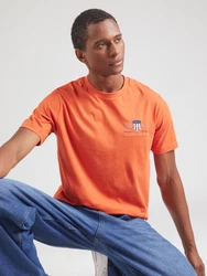GANT T-Shirt REG ARCHIVE SHIELD EMB marine/hellgrau/orange/dunkelrot