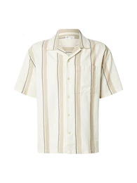 Hemd beige / schwarz / wei