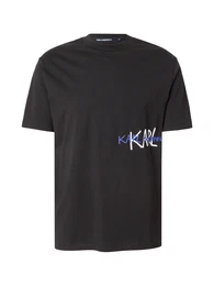 T-Shirt blau / schwarz / wei