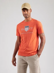 Gant T-Shirt REGULAR ARCHIVE SHIELD grau/orange/rot/weiß