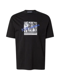 T-Shirt blau / grau / schwarz / wei
