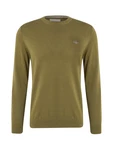 Gant Strickpullover Classic C-Neck oliv