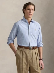 Polo Ralph Lauren Hemd taubenblau/grau/weiß