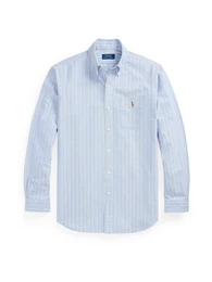 Hemd taubenblau / grau / wei