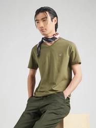 GANT T-Shirt V-Neck Slim Fit SLIM SHIELD V-NECK T-SHIRT navy/grau/oliv/rot