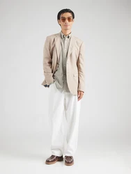 Gant Langarmhemd khaki/weiß