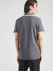 BOSS Poloshirt 'Paddy' gelb/dunkelgrau/weiß