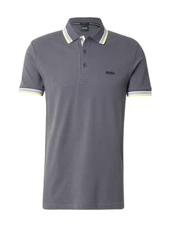 BOSS Poloshirt 'Paddy' gelb/dunkelgrau/weiß BOSS Poloshirt 'Paddy' gelb/dunkelgrau/weiß
