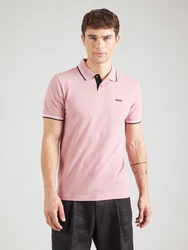 BOSS Poloshirt 'Paul' rosa/schwarz/weiß
