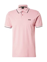 BOSS Poloshirt 'Paul' rosa/schwarz/weiß