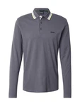 BOSS Poloshirt 'Plisy' gelb/dunkelgrau/weiß