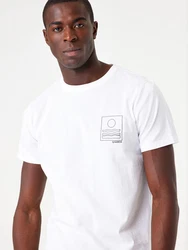 GARCIA T-Shirt 'Garcia' schwarz/weiß