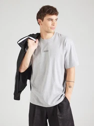 BOSS GREEN T-Shirt Tee 10 mit Rundhalsausschnitt hellgrau/silber