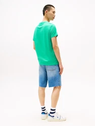 Tommy Jeans T-Shirt 'ESSENTIAL' marineblau/jade/rot/weiß