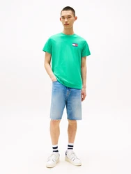Tommy Jeans T-Shirt 'ESSENTIAL' marineblau/jade/rot/weiß