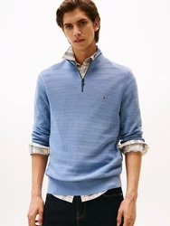 TOMMY HILFIGER Pullover Sweatshirt hellblau