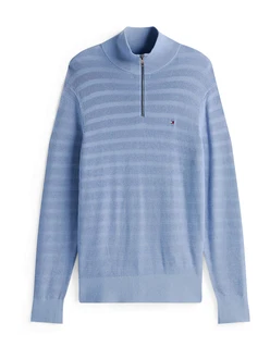 TOMMY HILFIGER Pullover Sweatshirt hellblau