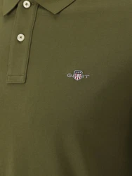 GANT Shirt Poloshirt (1-tlg) oliv