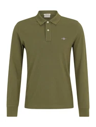 GANT Shirt Poloshirt (1-tlg) oliv