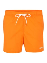 HUGO Badeshorts 'Haiti' orange/weiß