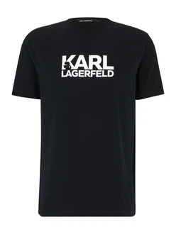 Karl Lagerfeld T-Shirt marine/weiß